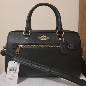 Coach Rowan Satchel Black Medium
